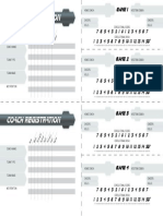 DreadBall Registration Slips