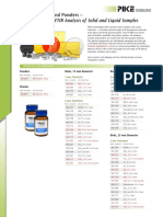 For Transmission FTIR Analysis of Solid and Liquid Samples: Disks, Windows and Powders