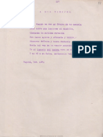 Manuscrito - A Una Maestra - Rafael Pombo