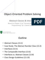 Object-Oriented Problem Solving: Abstract Classes & Interfaces