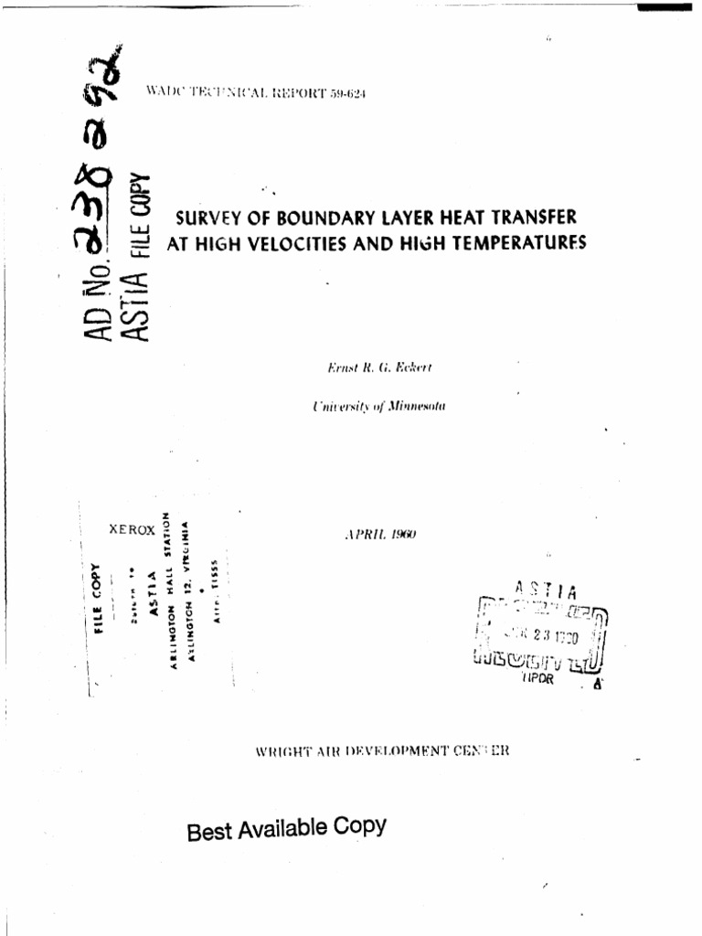 Boundary Layer Heat Transfer Survey | PDF | Boundary Layer | Heat Transfer