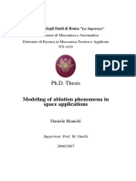 Modeling of Ablation Phenomena in Space Applications: Ph.D. Thesis