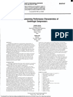 A Study Concerning Performance Characteristics of Centrifugal Compressors