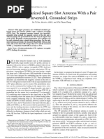 Circularly Polarized Square Slot Antenna With A Pair of Inverted-L Grounded Strips