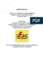 Proposal Listrik Kampung Karya Maju