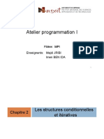 Chapitre 2 - Programmation I