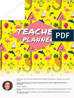 Teacher Planner Floral Style