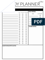 Class Study Planner