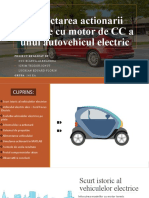 Proiectarea Actionarii Electrice Cu Motor de CC A Unui Autovehicul Electric