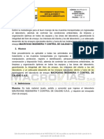 Anexo 5. Protocolo Del Laboratorio para Toma, Transporte, Conservación y Ensayo de Muestras