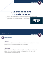 Reparador de Aire Acondicionado: Clase 1 / El Aire Acondicionado y Su Clasificación