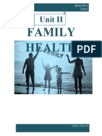 Family Health: Unit II