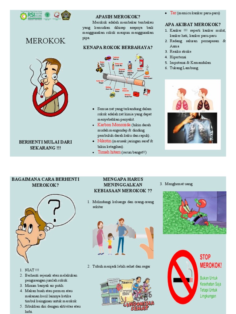 Leaflet Merokok Yusti | PDF