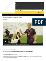 Get Inspired How To Get Into Cricket - BBC Sport