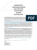 Mandatory Notice Foreign Sovereign Immunities Act Sections 1605 and 1607 Notice of Liability: 18 USC 2333 18 USC 1341 and 1342