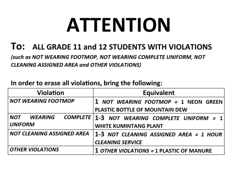 Announcement (Sentence) PDF