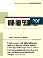 Unsur-Unsur Penelitian Survey Contoh