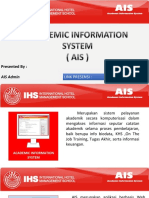 Slide Sosialisasi AIS - Pengguna Peserta Didik