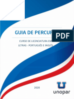 Guia de Percurso - Letras_Português_Inglês_Unopar - 2020