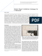 Points of View: Herbert Bayer's Exhibition Catalogue For The 1930 Section Allemande