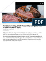 Eating less meat relation to aging