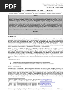 Success Story of Indigo Airlines a Case