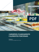 Elaboração de Cardápios Funcionais e Gastronomia Fit - Unidade 2