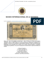 Pamplona - Banco de Pamplona Billete 1 Peso 1883