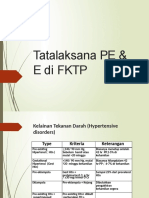 Tatalaksana PE & E Di FKTP
