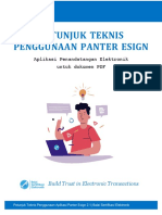 Petunjuk teknis penggunaan panter esign