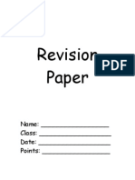 Revision Paper
