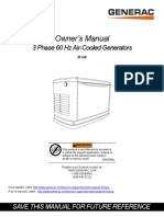 Owner's Manual: 3 Phase 60 HZ Air-Cooled Generators