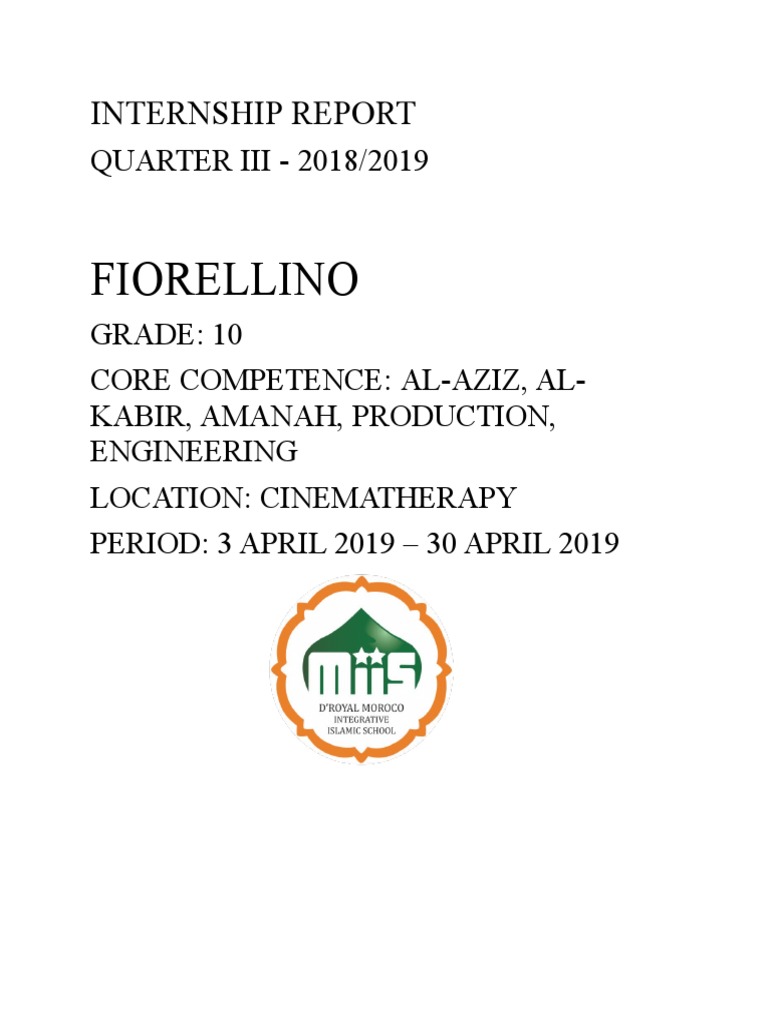 Report of Data Collection (Internship Iii) | PDF | Cinematography
