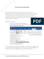 Integrasi Microsoft Excel dengan Word (mail merge)