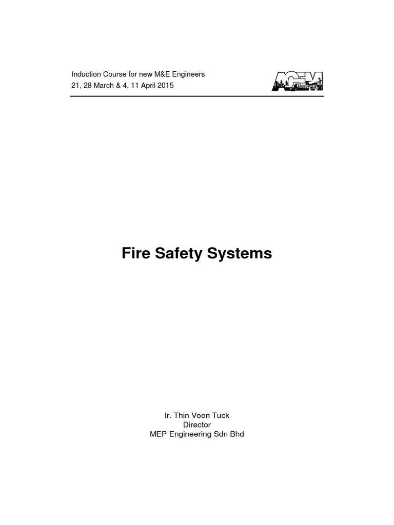 5.fire Safety Systems Notes | PDF