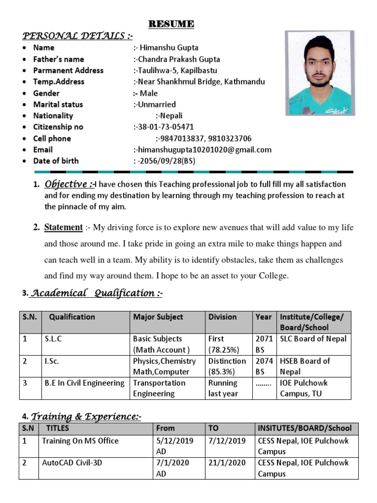 CV Himanshu | PDF