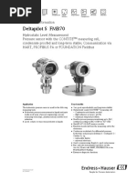 Deltapilot S FMB70: Technical Information