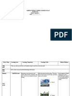 Weekly Home Learning Plan (Sample Template) (Recovered)