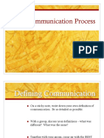Communication Process Model Defined