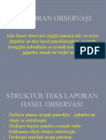 Materi Laporan Observasi