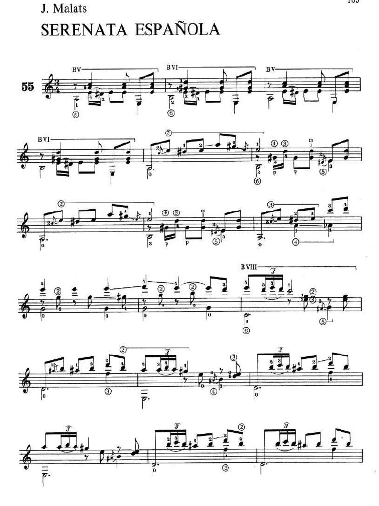 Malats Serenata Espanola (Tarrega) PDF