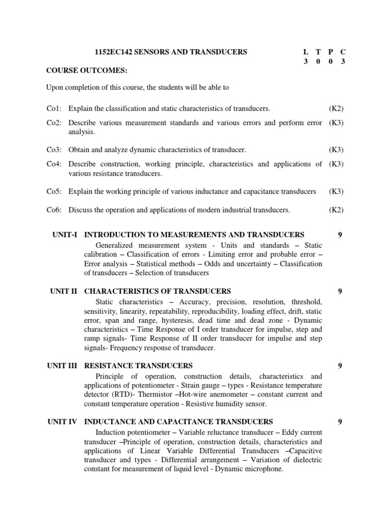 1152EC142SENSORSANDTRANSDUCERS | PDF | Sensor | Electrical Resistance ...