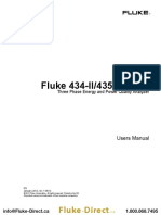 Fluke 435 II Power Quality Analyzer Manual