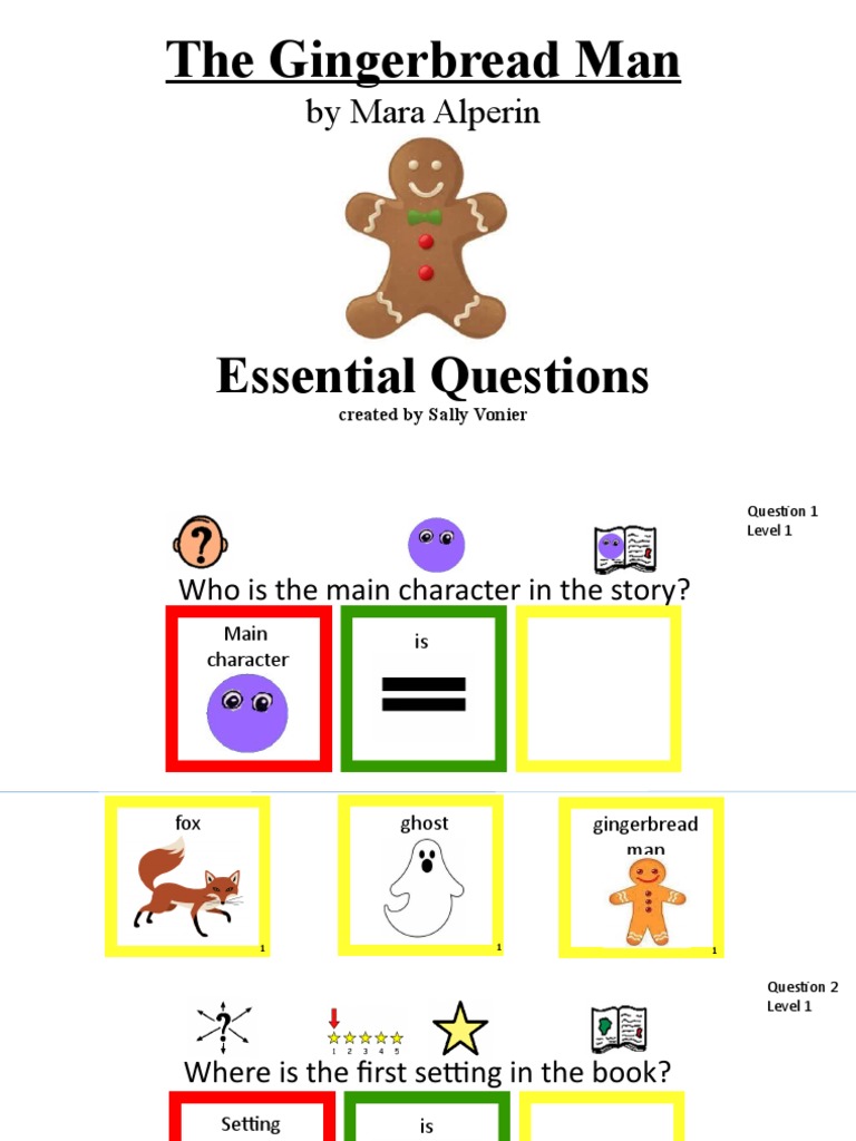 Gingerbread Man Activity Questions | PDF