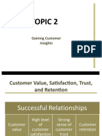 Topic 2 Gaining Customer Insights