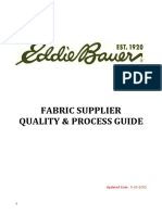 Fabric Supplier Quality & Process Guide: Updated Date: 5-20-2015