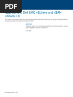 Upgrading To Dell Emc Vsphere and Vsan: Technical White Paper