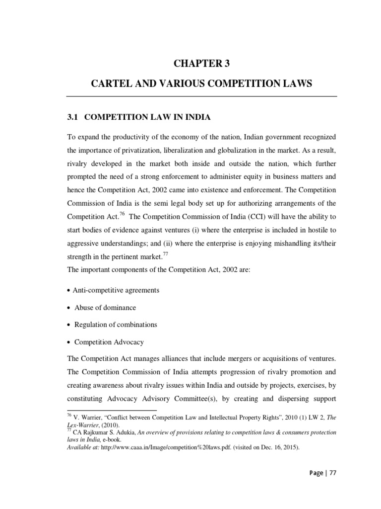 7 - Chapter 3 Cartel Project 2 | PDF | Price Fixing | Competition Law