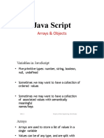 Java Script: Arrays & Objects