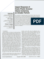 Impact Response of Elasto-Plastic Granular Chains Containing An Intruder Particle